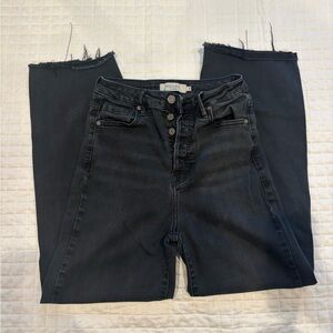 Hidden High-Rise Black Wide Leg Jeans